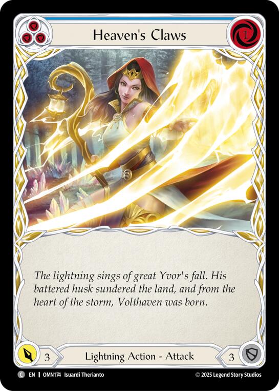 Heavens Claws (Yellow) [OMN174] (Omens of the Third Age) | Total Play