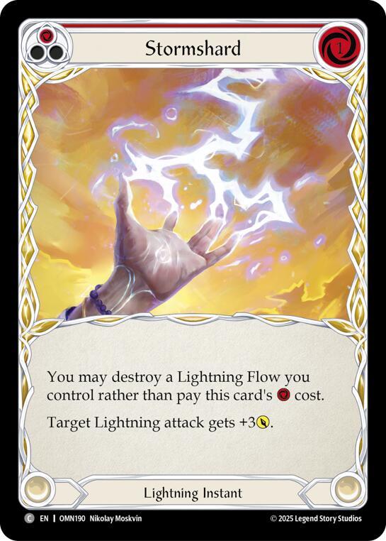 Stormshard (Red) [OMN190] (Omens of the Third Age)  Rainbow Foil | Total Play