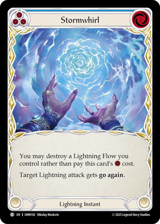 Stormwhirl (Blue) [OMN192] (Omens of the Third Age)  Rainbow Foil | Total Play