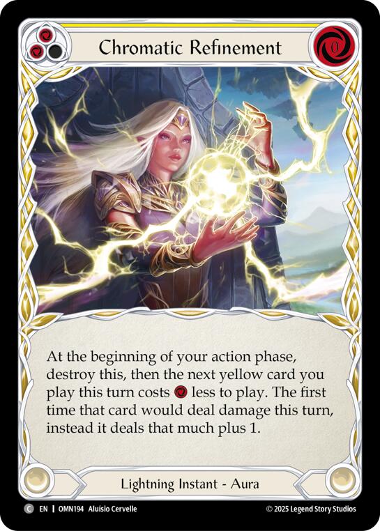 Chromatic Refinement (Yellow) [OMN194] (Omens of the Third Age)  Rainbow Foil | Total Play
