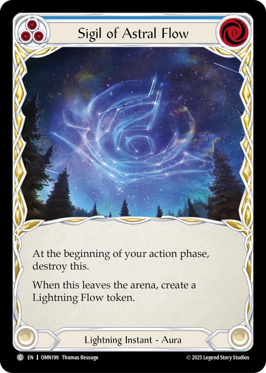 Sigil Of Astral Flow (Blue) [OMN199] (Omens of the Third Age) | Total Play