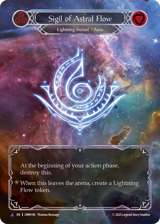 Sigil Of Astral Flow (Blue) (Marvel) [OMN199] (Omens of the Third Age)  Cold Foil | Total Play