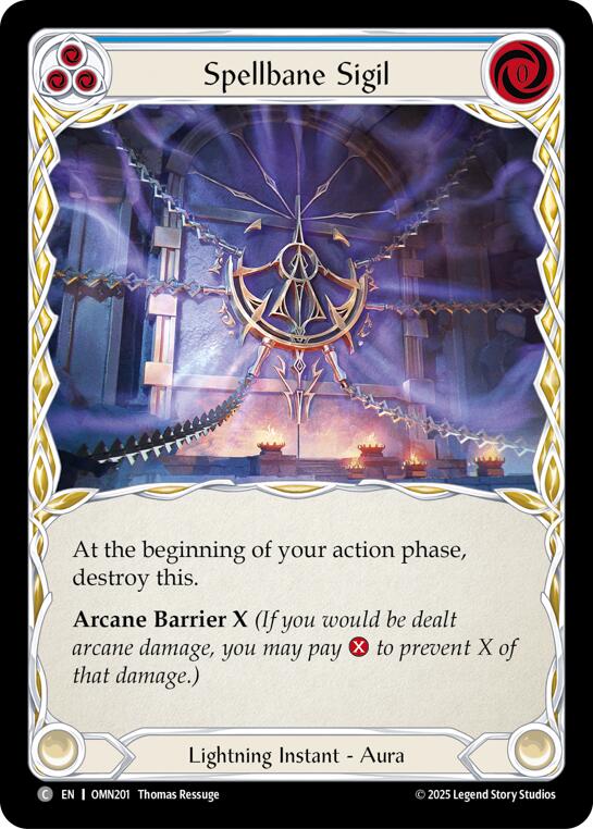 Spellbane Sigil (Blue) [OMN201] (Omens of the Third Age) | Total Play