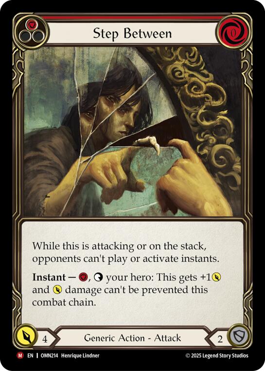 Step Between (Red) [OMN214] (Omens of the Third Age)  Rainbow Foil | Total Play