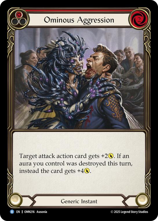 Ominous Aggression (Red) [OMN216] (Omens of the Third Age) | Total Play