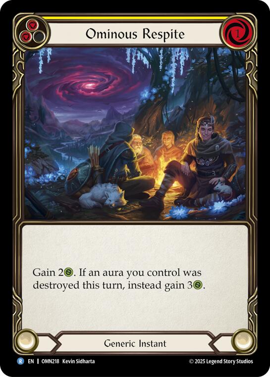 Ominous Respite (Yellow) [OMN218] (Omens of the Third Age) | Total Play