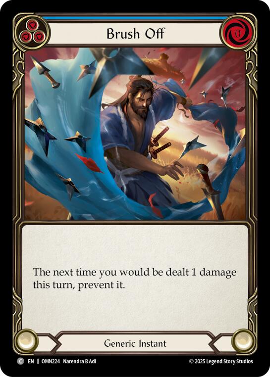 Brush Off (Blue) [OMN224] (Omens of the Third Age) | Total Play