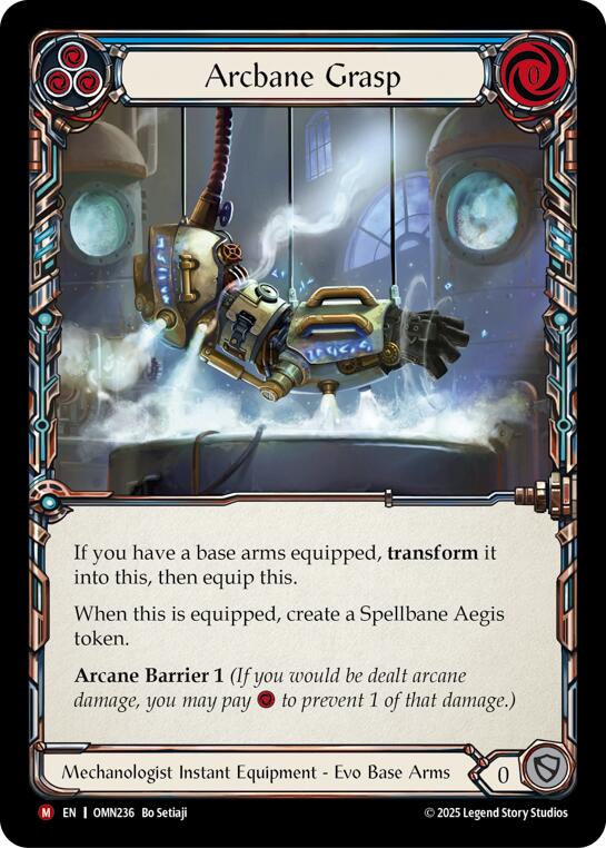 Arcbane Grasp (Blue) [OMN236] (Omens of the Third Age)  Cold Foil | Total Play