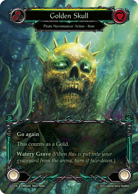 Golden Skull (Yellow) (Marvel) [OMN240] (Omens of the Third Age)  Cold Foil | Total Play
