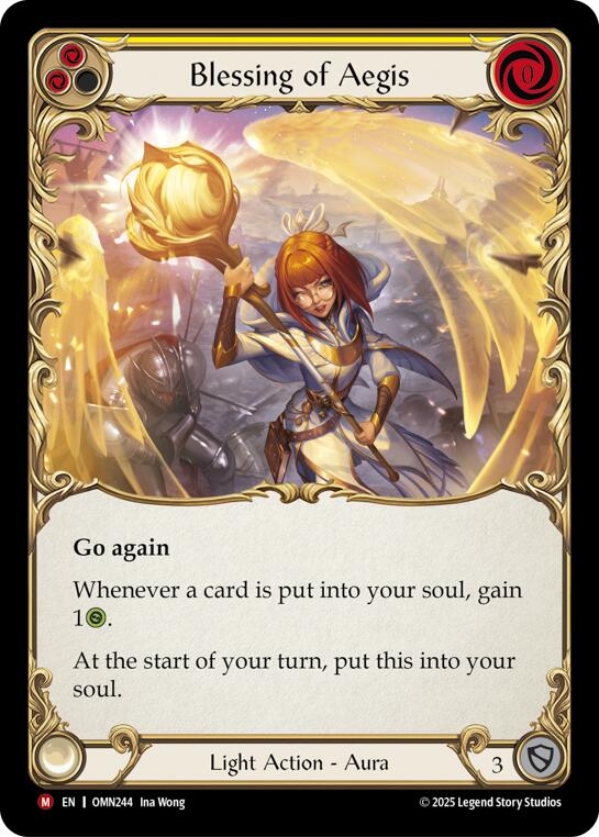Blessing Of Aegis (Yellow) [OMN244] (Omens of the Third Age) | Total Play