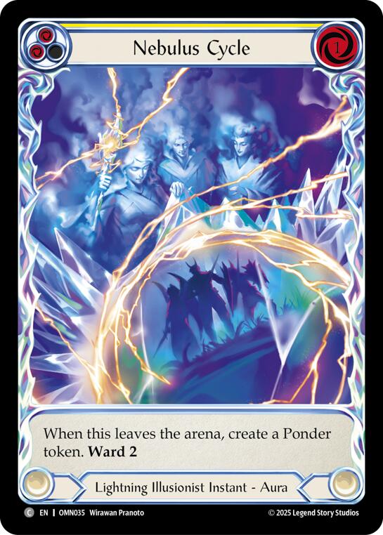 Nebulus Cycle (Yellow) (Extended Art) [OMN035] (Omens of the Third Age)  Cold Foil | Total Play