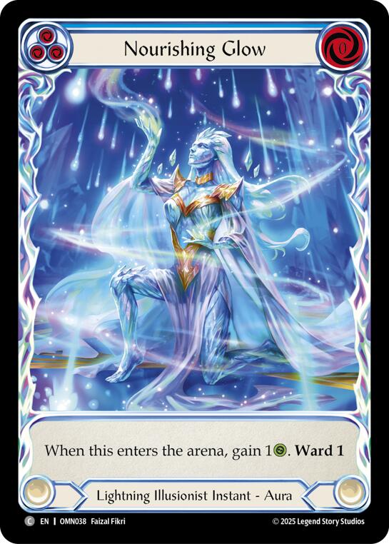 Nourishing Glow (Blue) (Extended Art) [OMN038] (Omens of the Third Age)  Cold Foil | Total Play