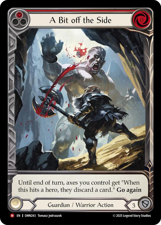 A Bit Off The Side (Red) (Extended Art) [OMN243] (Omens of the Third Age)  Cold Foil | Total Play