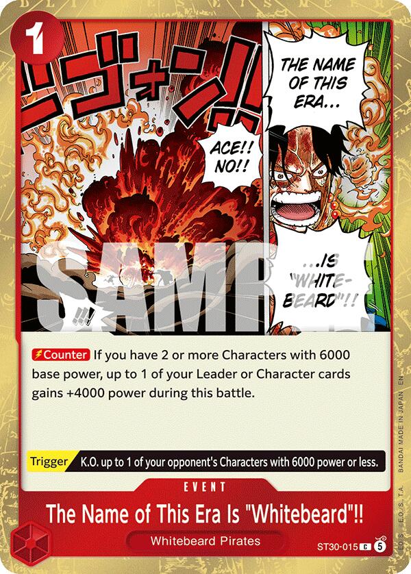 The Name of This Era Is "Whitebeard"!! [Starter Deck EX: Gear 5] | Total Play