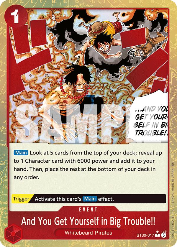 And You Get Yourself in Big Trouble!! (Parallel) [Starter Deck EX: Gear 5] | Total Play