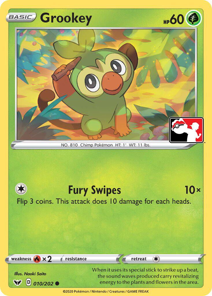 Grookey (011/202) (Library Exclusive) [Sword & Shield: Base Set] | Total Play