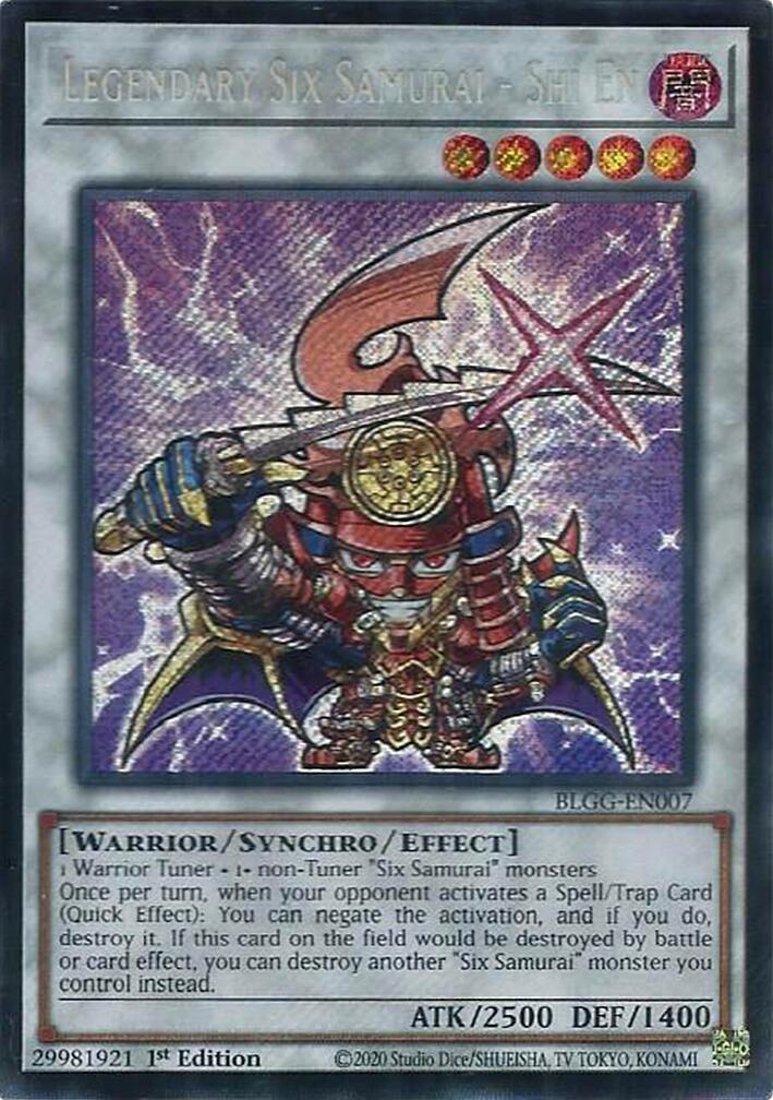 Legendary Six Samurai - Shi En [BLGG-EN007] Secret Rare | Total Play