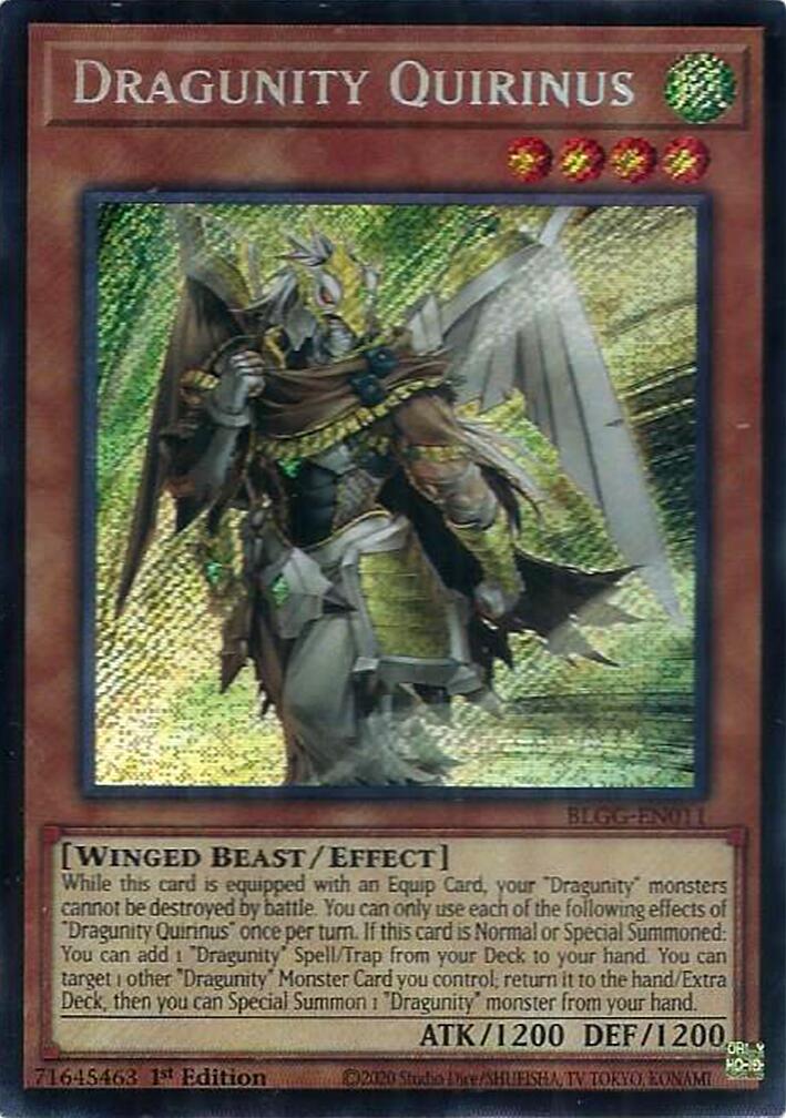 Dragunity Quirinus [BLGG-EN011] Secret Rare | Total Play
