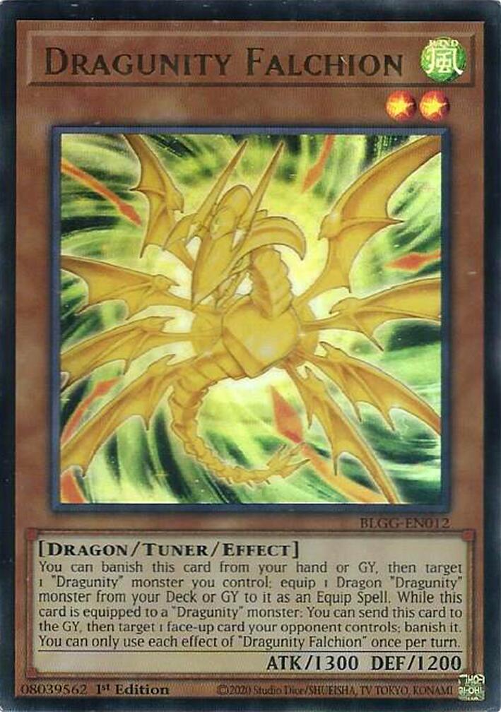 Dragunity Falchion [BLGG-EN012] Ultra Rare | Total Play