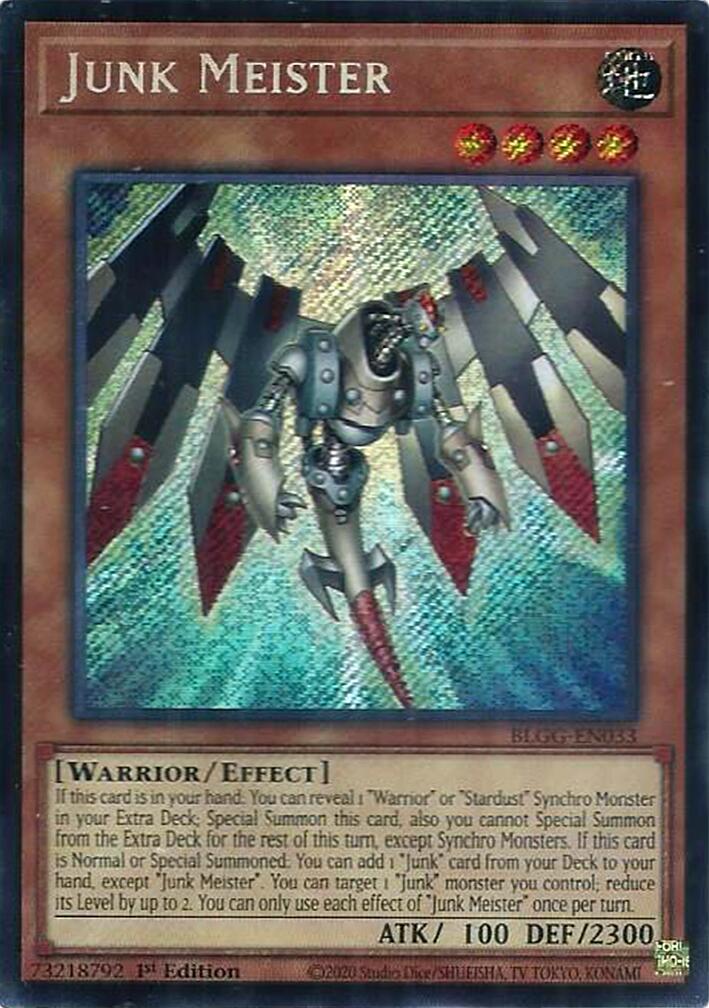Junk Meister [BLGG-EN033] Secret Rare | Total Play