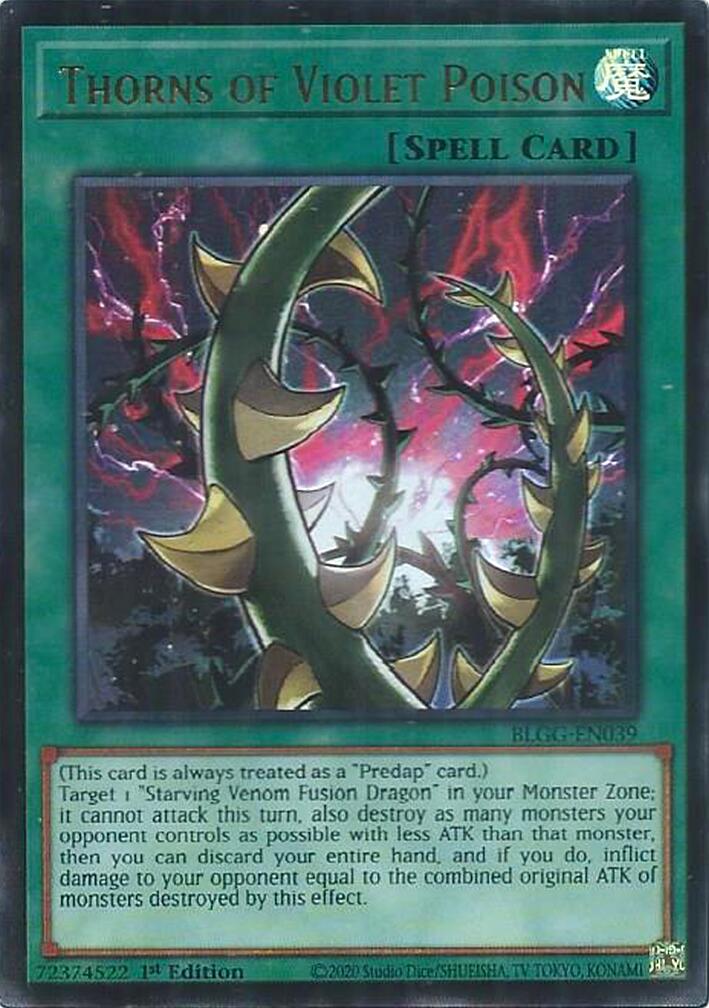 Thorns of Violet Poison [BLGG-EN039] Ultra Rare | Total Play