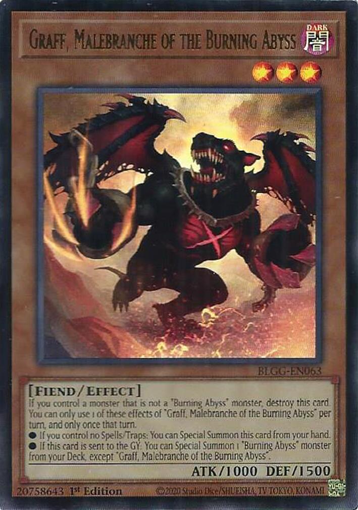 Graff, Malebranche of the Burning Abyss [BLGG-EN063] Ultra Rare | Total Play