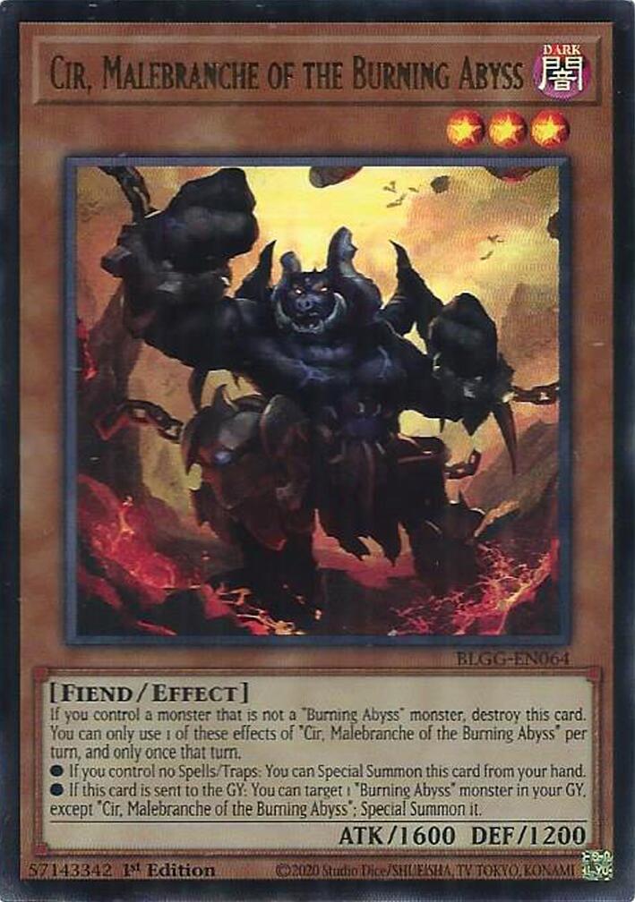 Cir, Malebranche of the Burning Abyss [BLGG-EN064] Ultra Rare | Total Play