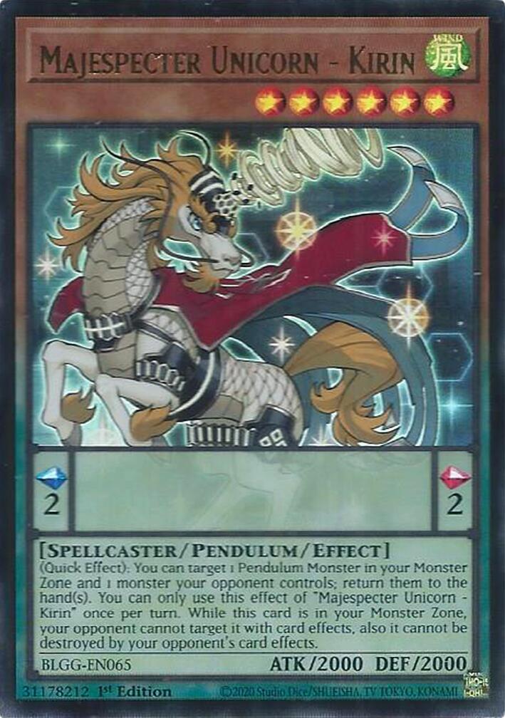 Majespecter Unicorn - Kirin [BLGG-EN065] Ultra Rare | Total Play