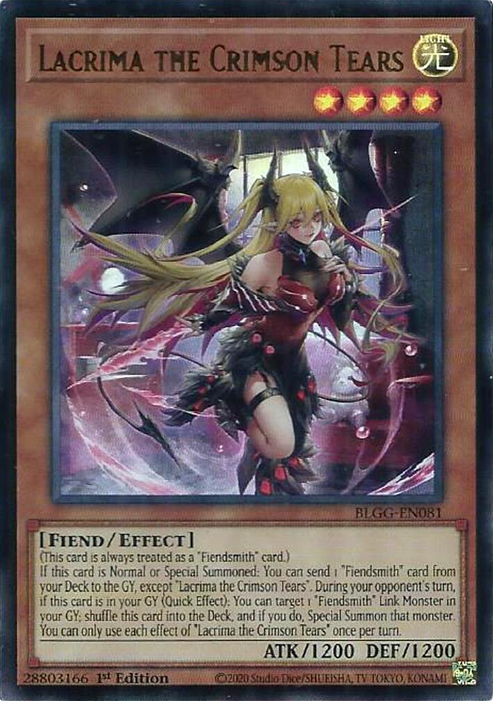 Lacrima the Crimson Tears [BLGG-EN081] Ultra Rare | Total Play