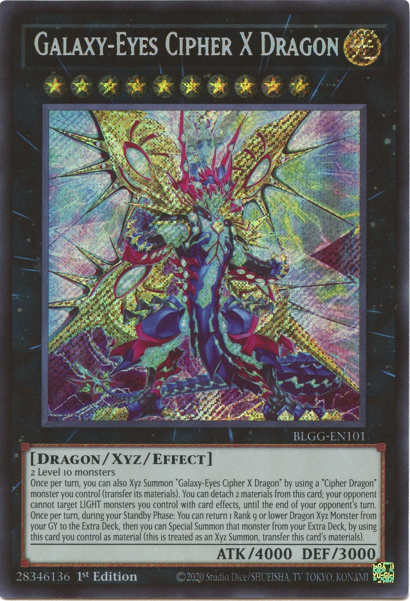 Galaxy-Eyes Cipher X Dragon [BLGG-EN101] Secret Rare | Total Play