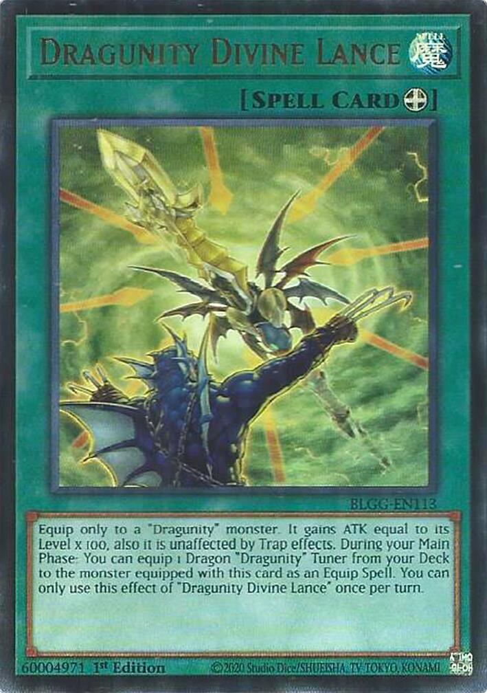 Dragunity Divine Lance [BLGG-EN113] Ultra Rare | Total Play