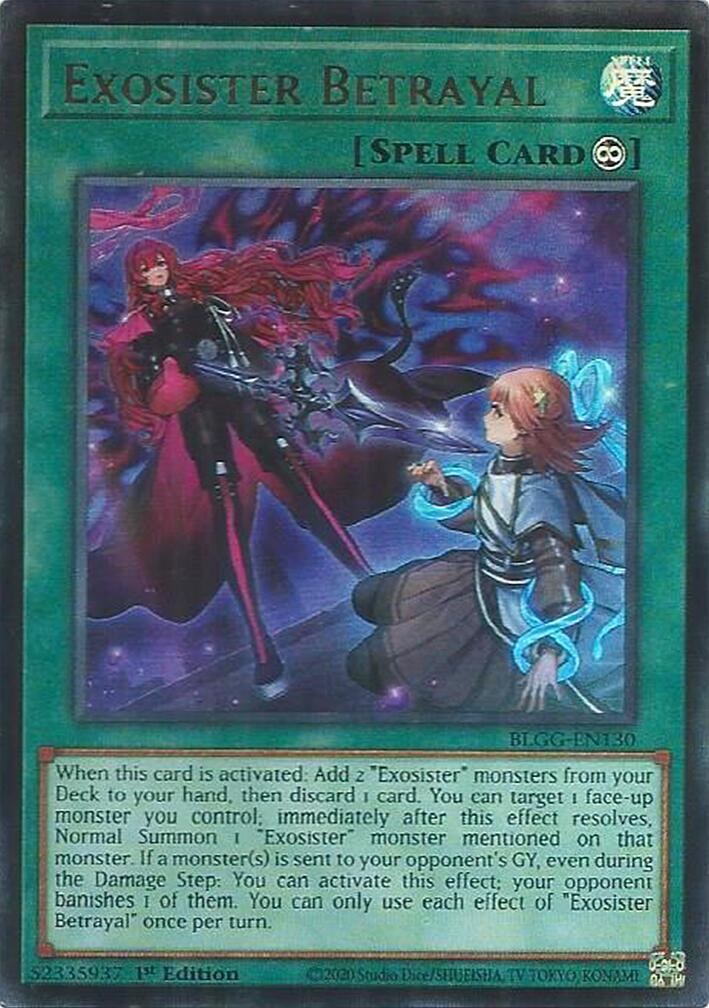 Exosister Betrayal [BLGG-EN130] Ultra Rare | Total Play