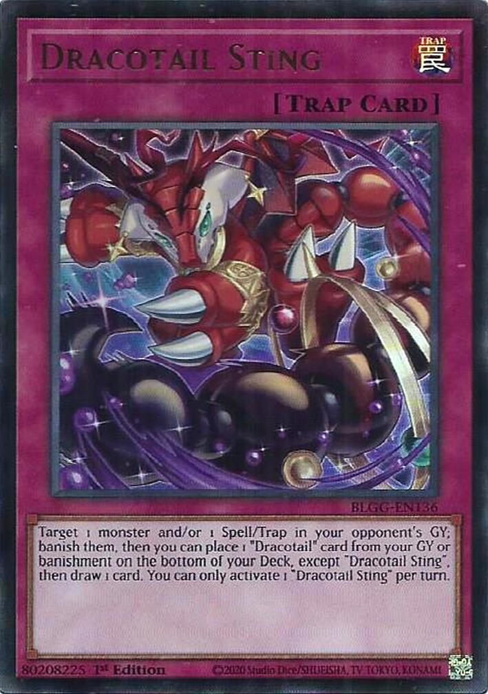 Dracotail Sting [BLGG-EN136] Ultra Rare | Total Play