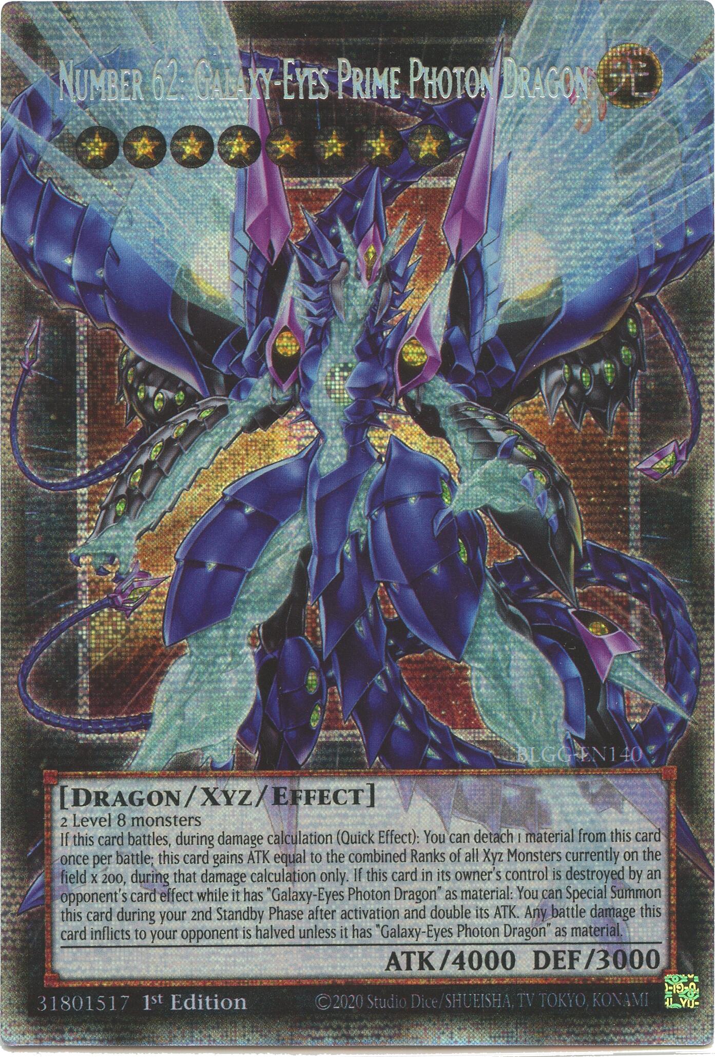 Number 62: Galaxy-Eyes Prime Photon Dragon (Starlight Rare) [BLGG-EN140] Starlight Rare | Total Play