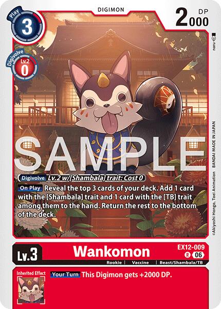 Wankomon [EX12-009] [Digital World Shambala] | Total Play