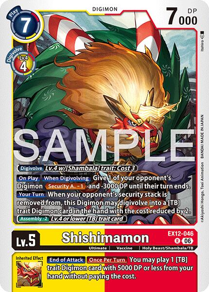 Shishimamon [EX12-011] [Digital World Shambala] | Total Play