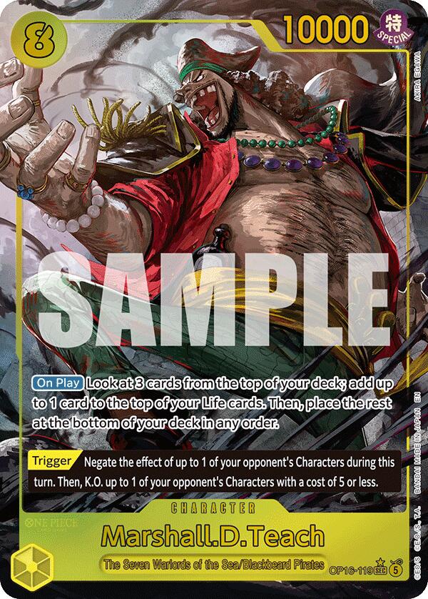 Marshall.D.Teach (Alternate Art) [The Time of Battle] | Total Play