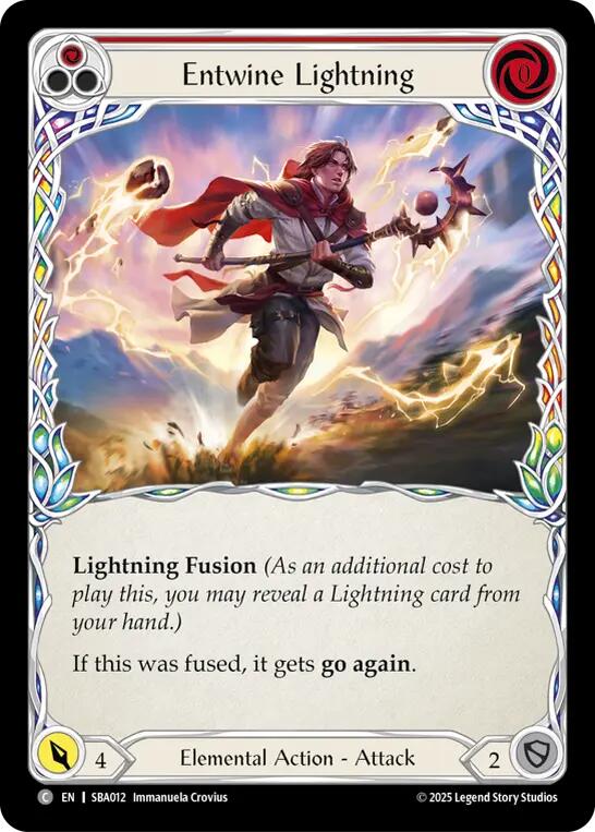 Entwine Lightning (Red) [SBA012] (Silver Age Chapter 3) | Total Play