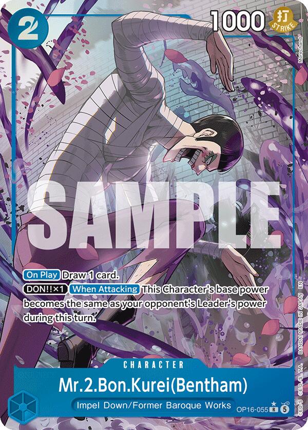Mr.2.Bon.Kurei(Bentham) (Alternate Art) [The Time of Battle] | Total Play