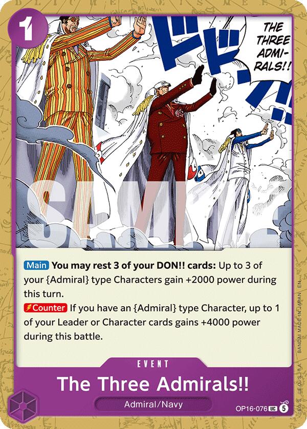The Three Admirals!! [The Time of Battle] | Total Play