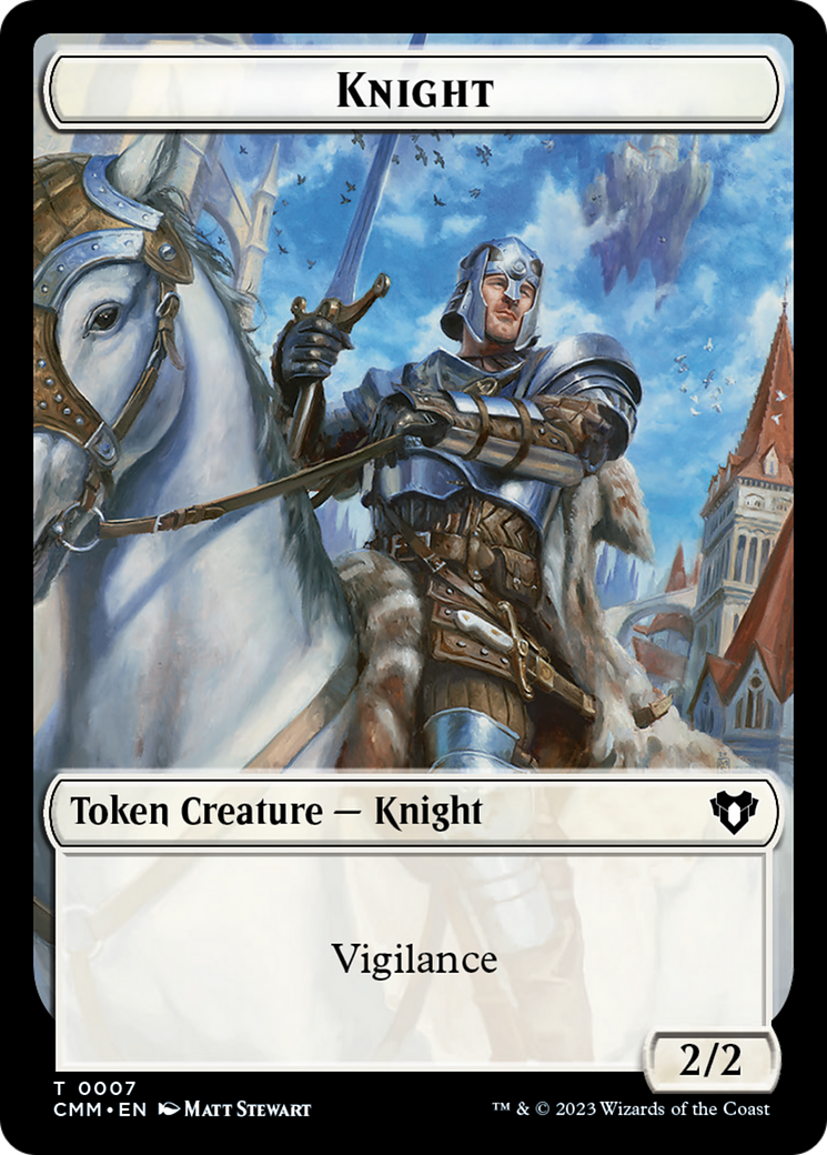 Knight Token [Commander Masters Tokens] | Total Play