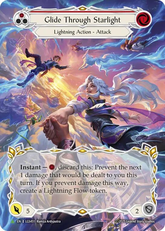 Glide Through Starlight (Red) [LGS451] (Promo)  Cold Foil | Total Play