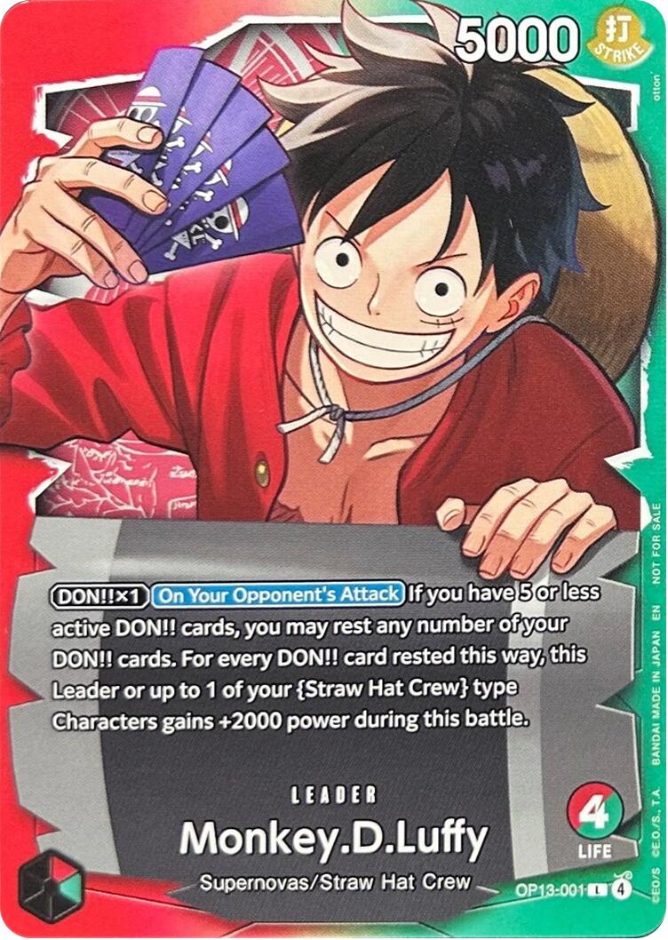 Monkey.D.Luffy (OP13-001) (Ichiban Kuji Exclusive) [One Piece Promotion Cards] | Total Play