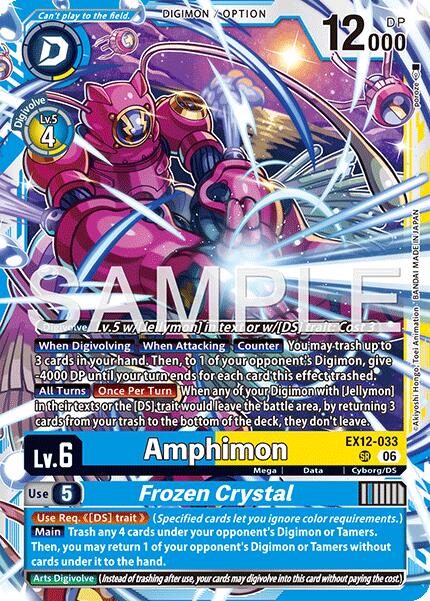 Amphimon // Frozen Crystal [EX12-033] (Altermate Art) [Digital World Shambala] | Total Play