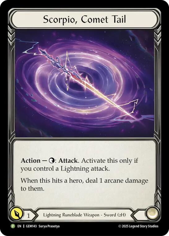 Scorpio, Comet Tail [GEM143-CF] (Gem Pack 5)  Cold Foil | Total Play