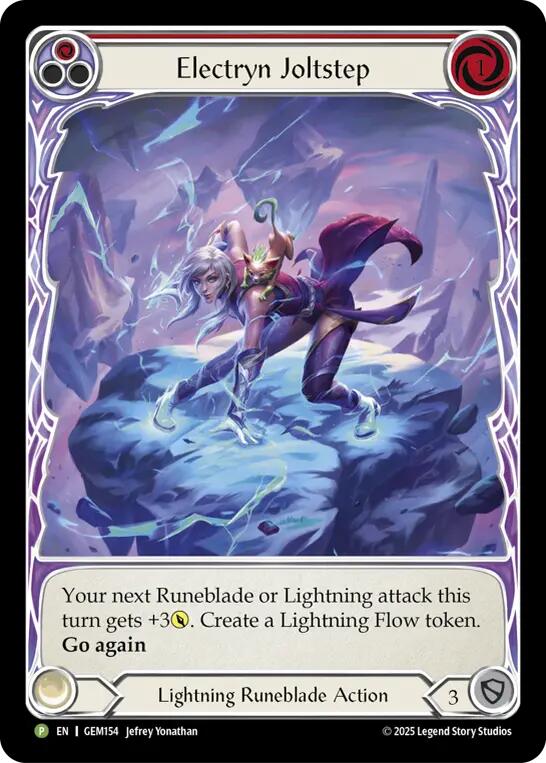 Electryn Joltstep (Red) [GEM154] (Gem Pack 5)  Rainbow Foil | Total Play