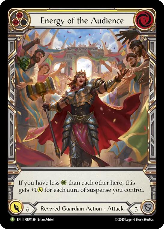 Energy of the Audience (Yellow) [GEM159] (Gem Pack 5) | Total Play
