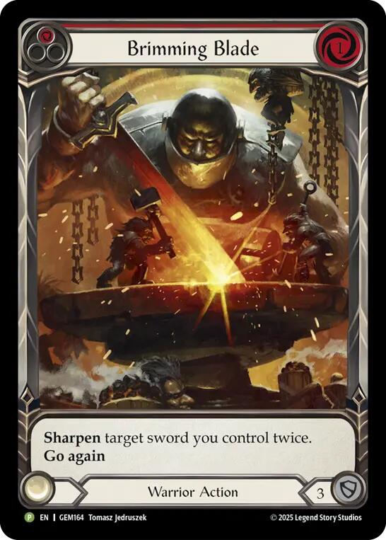Brimming Blade (Red) [GEM164-RF] (Gem Pack 5)  Rainbow Foil | Total Play