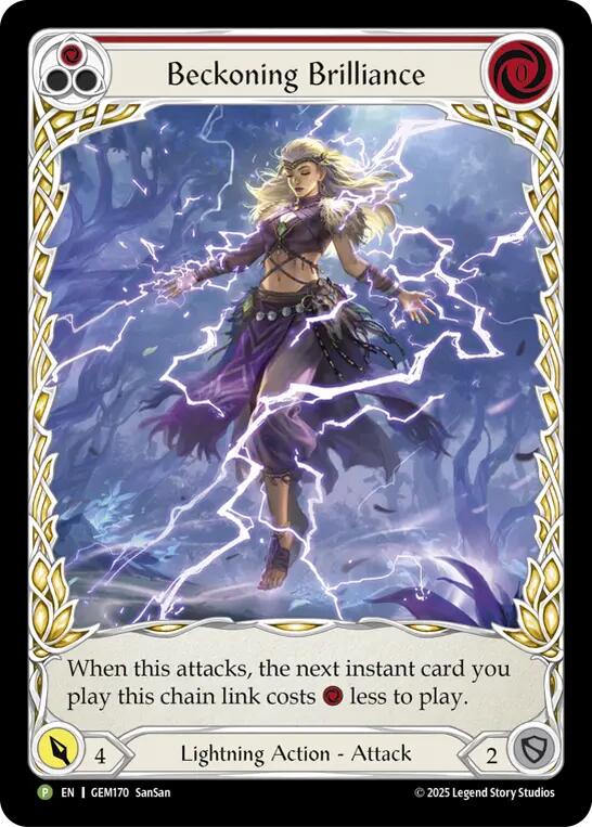 Beckoning Brilliance (Red) [GEM170] (Gem Pack 5) | Total Play