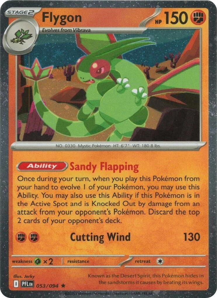 Flygon (053/094) (Cosmos Holo) [Mega Evolution: Phantasmal Flames] | Total Play